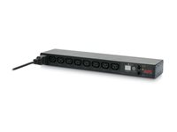APC Switched Rack PDU - Kraftdistributionsenhet (kan monteras i rack) - AC 208-230 V - Ethernet, RS-232 - ingång: IEC 60320 C20 - utgångskontakter: 8 (power IEC 60320 C13) - 1U - 2.4 m sladd - för P/N: SCL500RM1U, SMTL2K2RM2UCLNC, SMX3KR2UNCX145, SRTL2K2RM1UWC, SRTL3KRM1UIC AP7921B
