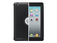 OtterBox Defender Series Apple iPad 2/3/4 - Retail - skyddsfodral för surfplatta - silikon - svart 77-18640