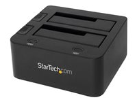 StarTech.com Dual-Bay USB 3.0 to SATA Hard Drive Docking Station, USB Hard Drive Dock, External 2.53.5 SATA IIIIII, SSDHDD Docking Station, Hot-Swap Hard Drive Bay - Top-Loading - Kontrollerkort - 2.5", 3.5" - SATA 6Gb/s - USB 3.0 - svart - för P/N: SVA12M5NA SDOCK2U33