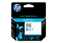 HP 711 - 29 ml - cyan - original - DesignJet - bläckpatron - för DesignJet T100, T120, T120 ePrinter, T125, T130, T520, T520 ePrinter, T525, T530 CZ130A
