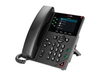 HP Poly VVX 350 - VoIP-telefon - 3-riktad samtalsförmåg - SIP, SDP - 6-linjefunktion - 24 linjer - svart 89B68AA