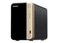 QNAP TS-264 - NAS-server - 2 fack - 8 TB - SATA 6Gb/s - HDD 4 TB x 2 - RAID 0, 1, JBOD - RAM 8 GB - 2.5 Gigabit Ethernet - iSCSI support TS-264-8G+2XHDWG440UZSVA