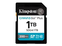 Kingston Canvas Go! Plus - Flash-minneskort - 1 TB - Video Class V30 / UHS-I U3 / Class10 - SDXC UHS-I SDG4/1TB