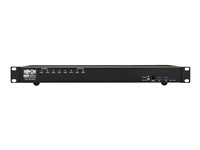 Eaton Tripp Lite series DisplayPort/USB KVM Switch 8-Port with Audio/Video and USB Peripheral Sharing, 4K 60 Hz, 1U Rack-Mount - Omkopplare för tangentbord/video/mus/ljud/USB - 8 x KVM/ljud/USB - 1 lokal användare - rackmonterbar B024-DPU08