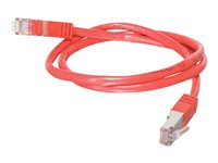 C2G Cat5e Booted Shielded (STP) Network Patch Cable - Patch-kabel - RJ-45 (hane) till RJ-45 (hane) - 10 m - STP - CAT 5e - formpressad - röd 83800