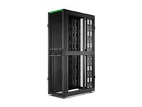 APC NetShelter SX Gen 2 - Rack skåp - 2124 H x 600 B x 1200 D mm, med sidor - golvstående - svart - 45U - 19" - TAA-kompatibel - för P/N: SMT1000RM1U, SMT750RM1U, SRTL10KRM4UT, SRTL5KRM2UI-HW, SRTL5KRM2UT-HW, SRTL8KRM4UT AR3305B2