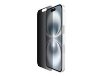 Belkin ScreenForce InvisiGlass - Skärmskydd för mobiltelefon - behandlad - glas - med sekretessfilter - 2-vägs - för Apple iPhone 14 Pro, 15, 16 OVA167HQ