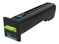 Lexmark - Lång livslängd - cyan - original - tonerkassett LCCP, Lexmark Corporate - för Lexmark CX820de, CX820dtfe, CX825de, CX825dte, CX825dtfe, CX860de, CX860dte, CX860dtfe 82K2HCE