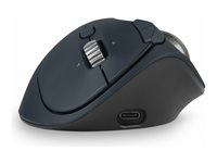 Kensington Pro Fit Ergo TB550 Trackball EQ - Styrkula - ergonomisk - optisk - 9 knappar - trådlös - 2.4 GHz, Bluetooth - trådlös USB-mottagare - blågrå, svart - detaljhandel - färglåda K72196WW