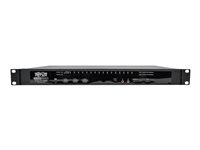 Eaton Tripp Lite series 16-Port KVM Switch Cat5 Over IP 1 Local 2 Remote User 1U TAA GSA - Omkopplare för tangentbord/video/mus - CAT5 - 16 x KVM port(s) - 1 lokal användare - 2 IP-användare - skrivbordsmodell - TAA-kompatibel B064-016-02-IPG