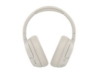 Belkin SoundForm Isolate - Hörlurar med mikrofon - fullstorlek - Bluetooth - trådlös, kabelansluten - aktiv brusradering - USB-C, 3,5 mm kontakt - ljudisolerande - sand AUD008HQSA