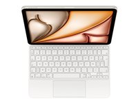 Apple Magic Keyboard - Tangentbord och foliefodral - med pekdyna - Apple Smart connector - AZERTY - fransk - för Apple 10.9-inch iPad Air (4th generation, 5th generation); 11-inch iPad Air M2 Wi-Fi, M2 Wi-Fi + Cellular, M3 Wi-Fi, M3 Wi-Fi + Cellular MDFV4F/A