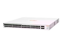 HPE Networking Instant On 1830 48G 24p Class4 PoE 4SFP 370W Switch - Switch - smart - 24 x 10/100/1000 + 24 x 10/100/1000 (PoE+) + 4 x Gigabit SFP - skrivbordsmodell, rackmonterbar - PoE+ (370 W) JL815A#ABB