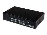 StarTech.com 4-Port USB KVM Swith with OSD - TAA Compliant - 1U Rack Mountable VGA KVM Switch (SV431DUSBU) - Omkopplare för tangentbord/video/mus - 4 x KVM port(s) - 1 lokal användare - skrivbordsmodell - för P/N: IM12D1500P, RACKCOND17HD, RKCONS1701, SVA12M2NEUA, SVA12M5NA, SVUSBVGA10, SVUSBVGA6 SV431DUSBU