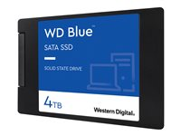 WD Blue 3D NAND SATA SSD WDS400T2B0A - SSD - 4 TB - inbyggd - 2.5" - SATA 6Gb/s WDS400T2B0A