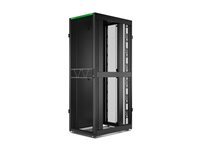 APC NetShelter SX Gen 2 - Rack skåp - 2258 H x 750 B x 1070 D mm, med sidor - golvstående - svart - 48U - 19" - TAA-kompatibel AR3157B2