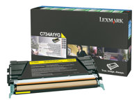 Lexmark - Gul - original - tonerkassett LCCP, LRP - för Lexmark C734, C736, X734, X736, X738 C734A1YG