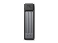 Seagate STMX1000400 - SSD - 1 TB - ultrakompakt - extern (portabel) - USB 3.2 Gen 2 (USB-C kontakt) - mörkgrå - med Seagate Rescue Data Recovery STMX1000400