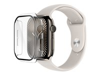 Belkin SCREENFORCE TemperedCurve - Stötsskydd för smartwatch - 2-i-1, 46mm - tempererat glas (9H) - klar - för Apple Watch Series 10 (GPS + Cellular) (46 mm), Series 10 (GPS) (46 mm) OWA003HQCL