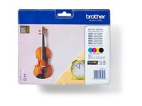 Brother LC127XLVALBPDR - Svart, gul, cyan, magenta - original - bläckpatron - för Brother DCP-J4110DW, MFC-J4410DW, MFC-J4510DW LC127XLVALBPDR